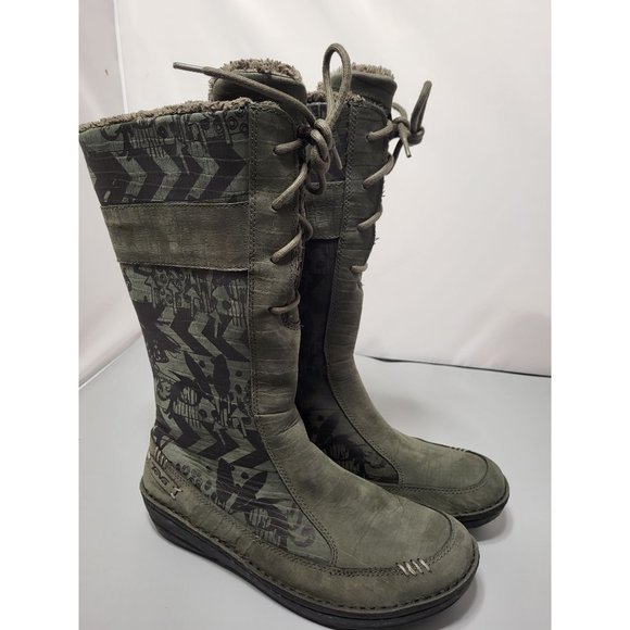 Teva Shoes - TEVA X Spyder Kiru Aztec Green Snow Winter Boots, Faux Fur Lined, 8.5